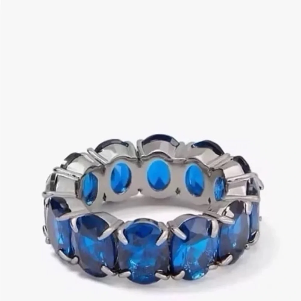 kate spade Silver Eternity Ring with Sapphire Crystals
